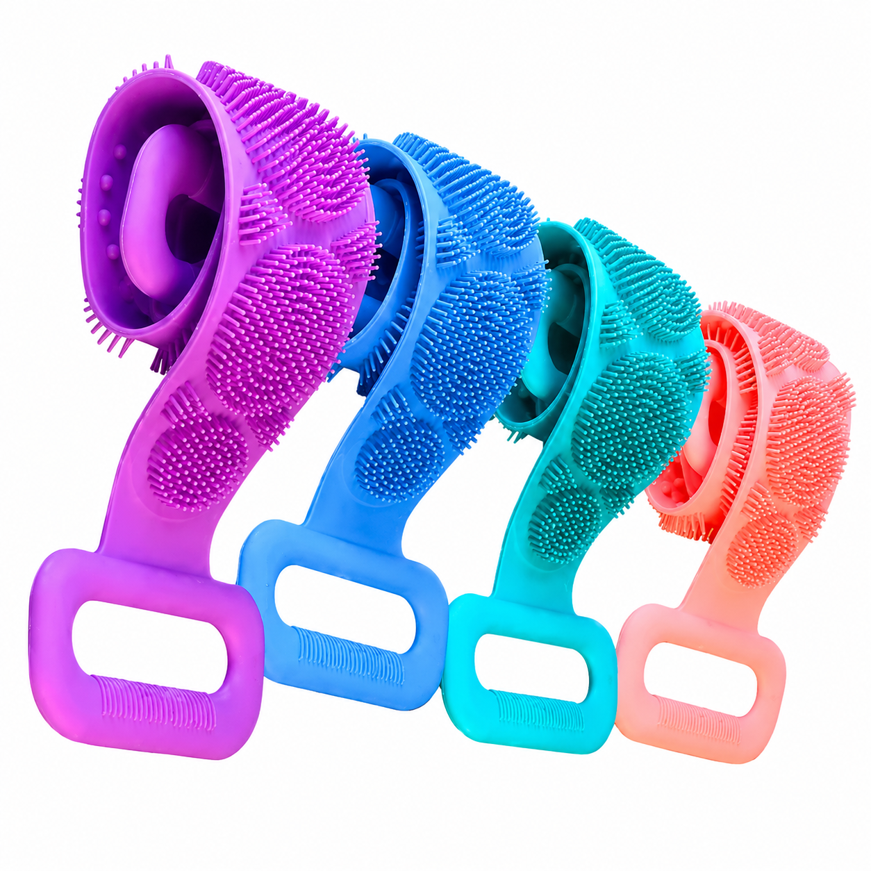 Kit 3 Esfregão de Silicone para Banho Rocx Alta Qualidade